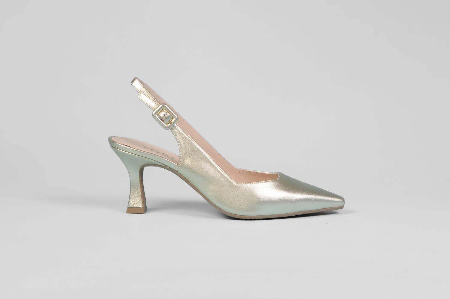 Lodi - Juco Gold Kitten Slingback*
