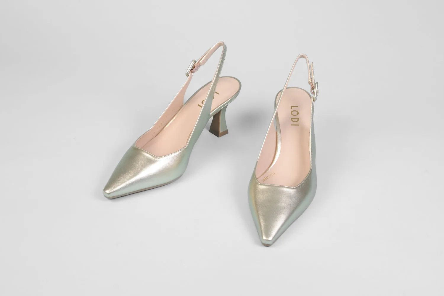 Lodi - Juco Gold Kitten Slingback*