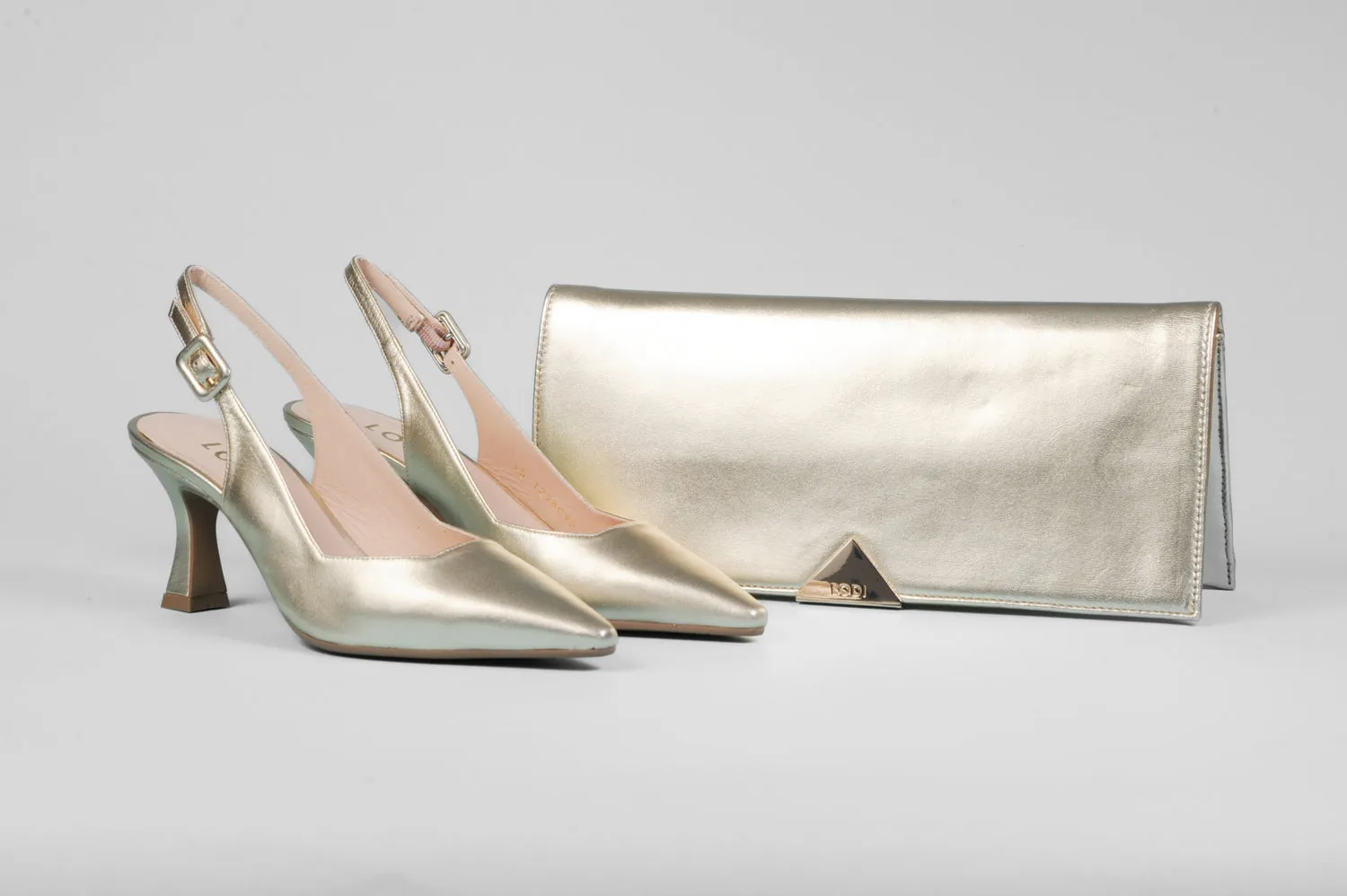 Lodi - Juco Gold Kitten Slingback*