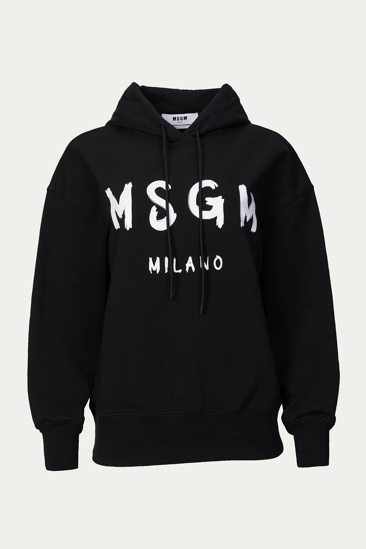 LOGO PRINT DRAWSTRING HOODIE