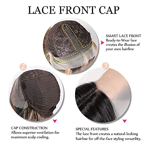 Long Ombre Brown Lace Front Wig