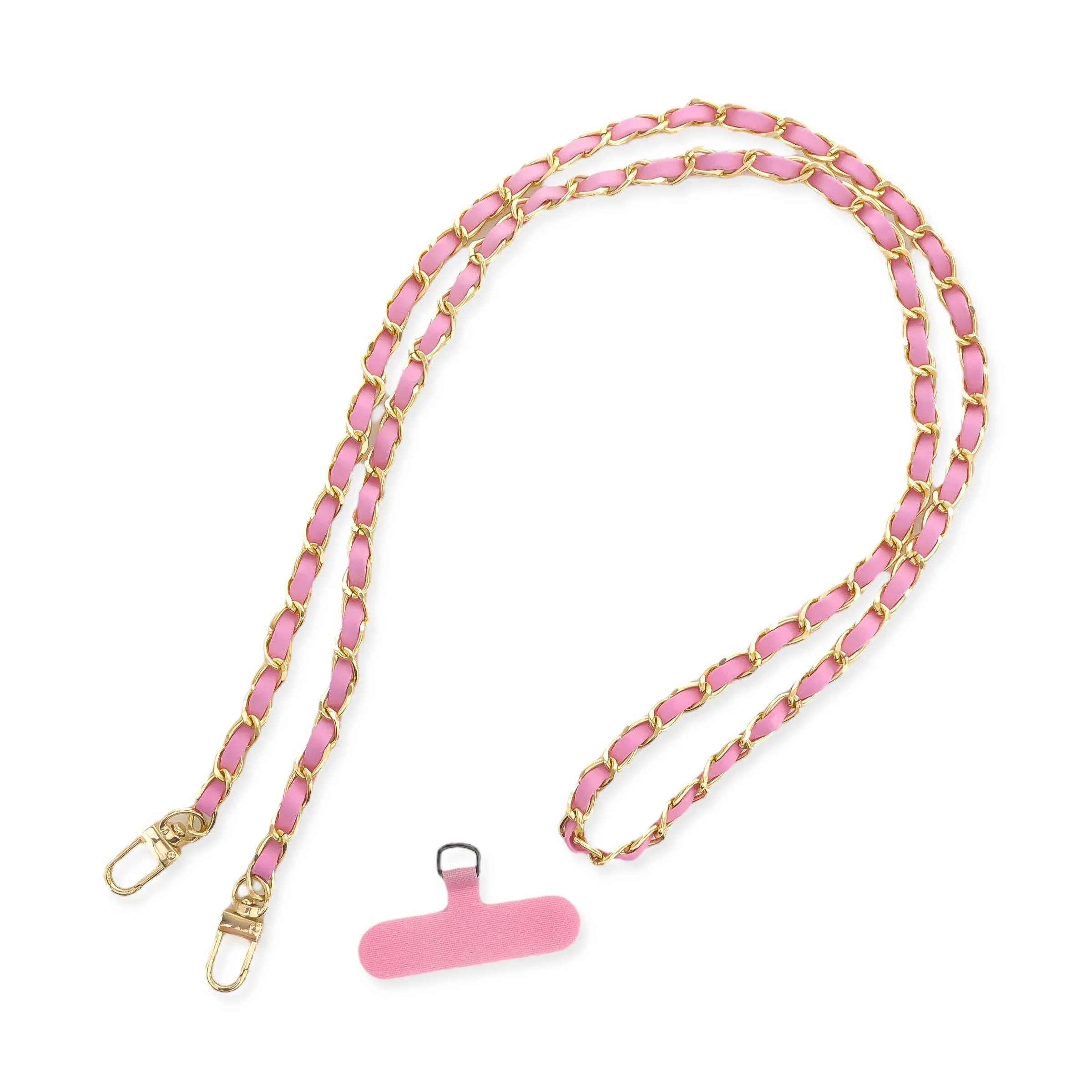Long Vegan Leather Phone Chain