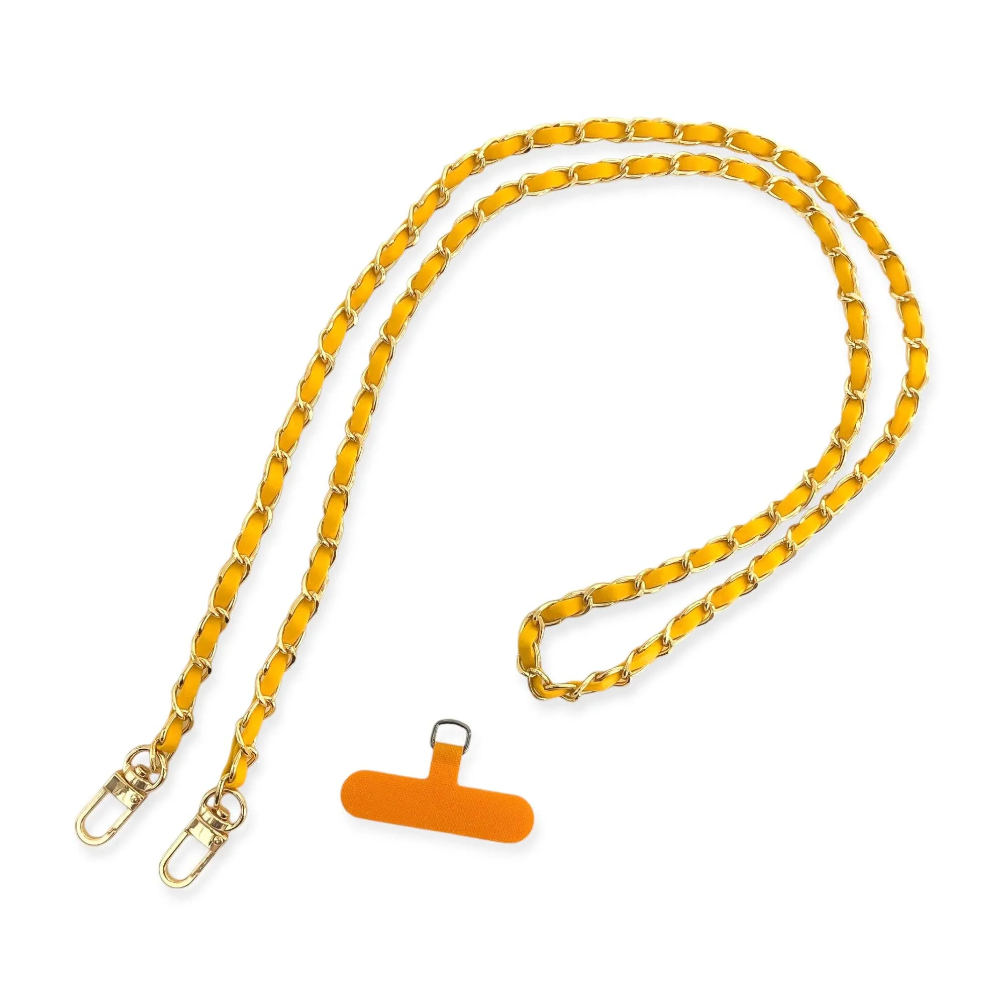 Long Vegan Leather Phone Chain