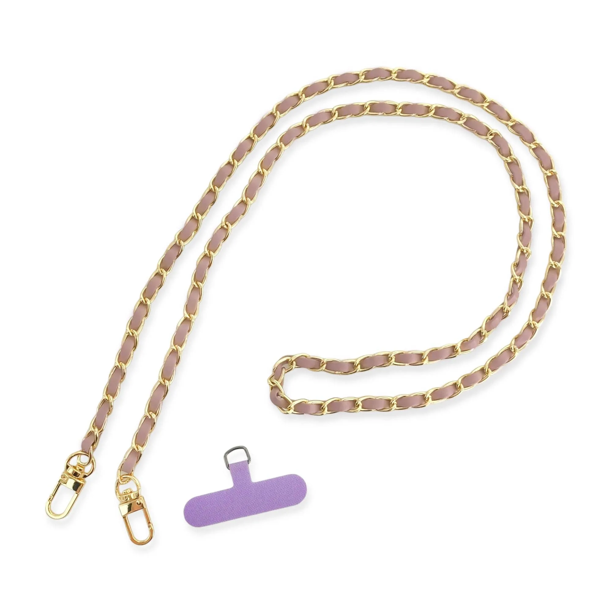 Long Vegan Leather Phone Chain