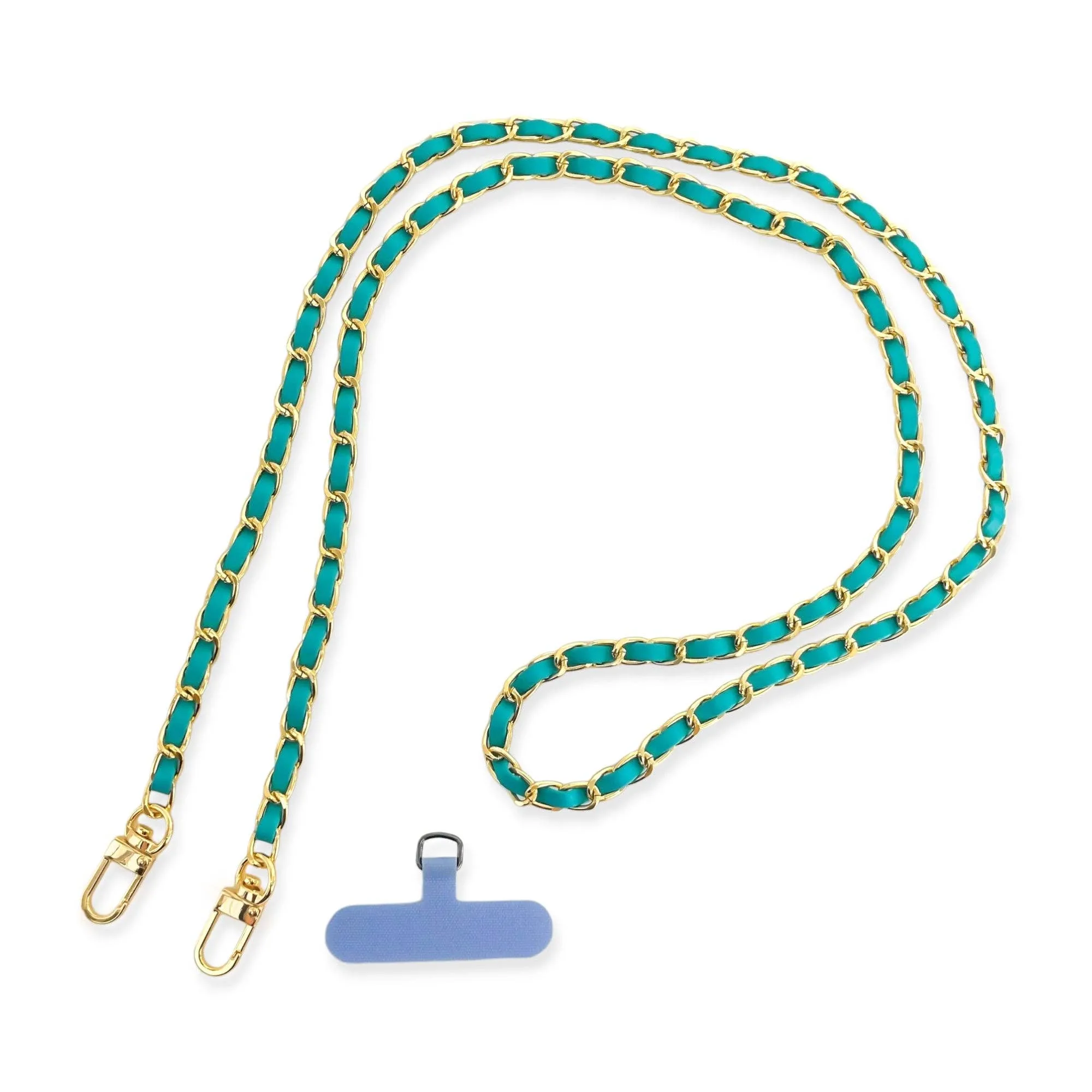 Long Vegan Leather Phone Chain