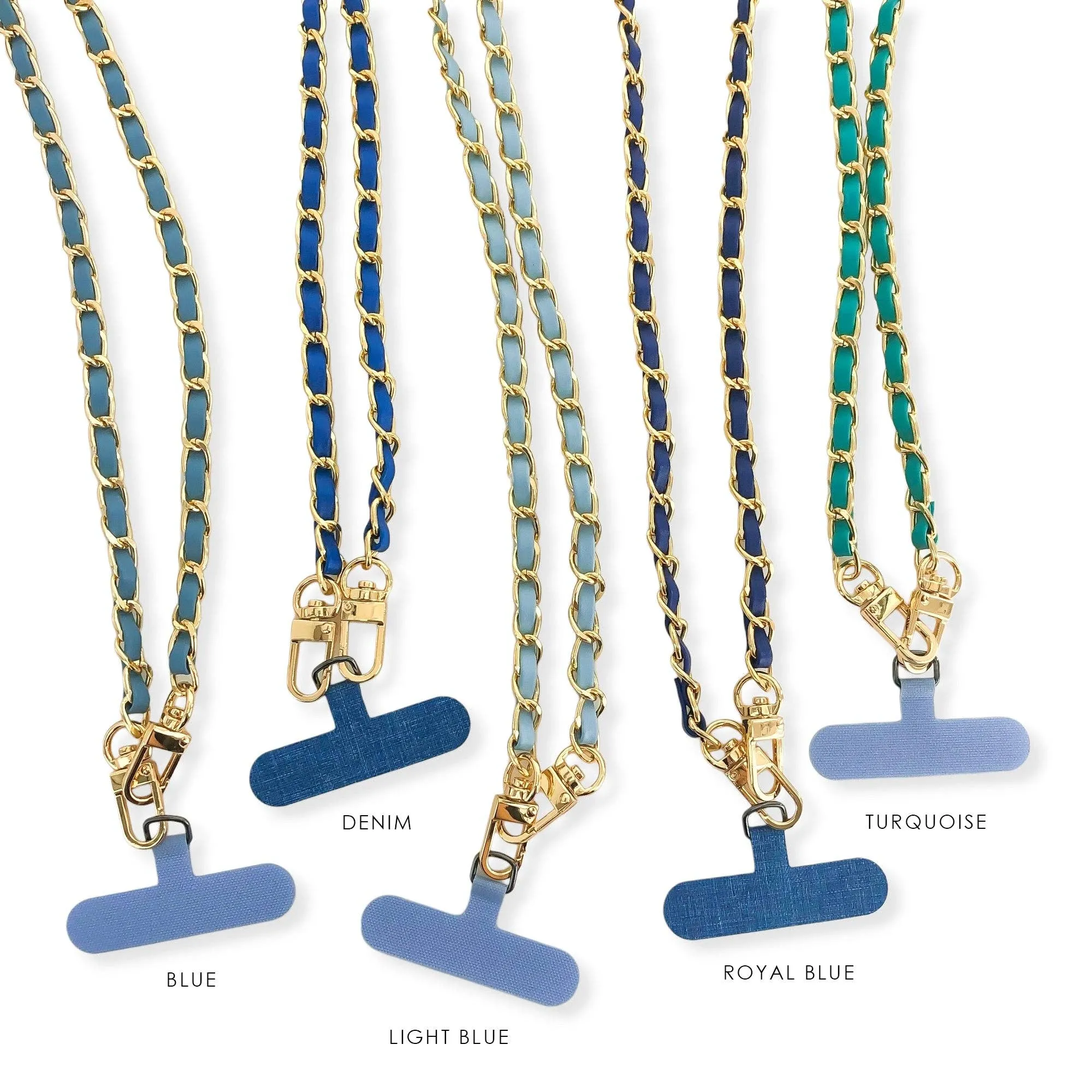 Long Vegan Leather Phone Chain