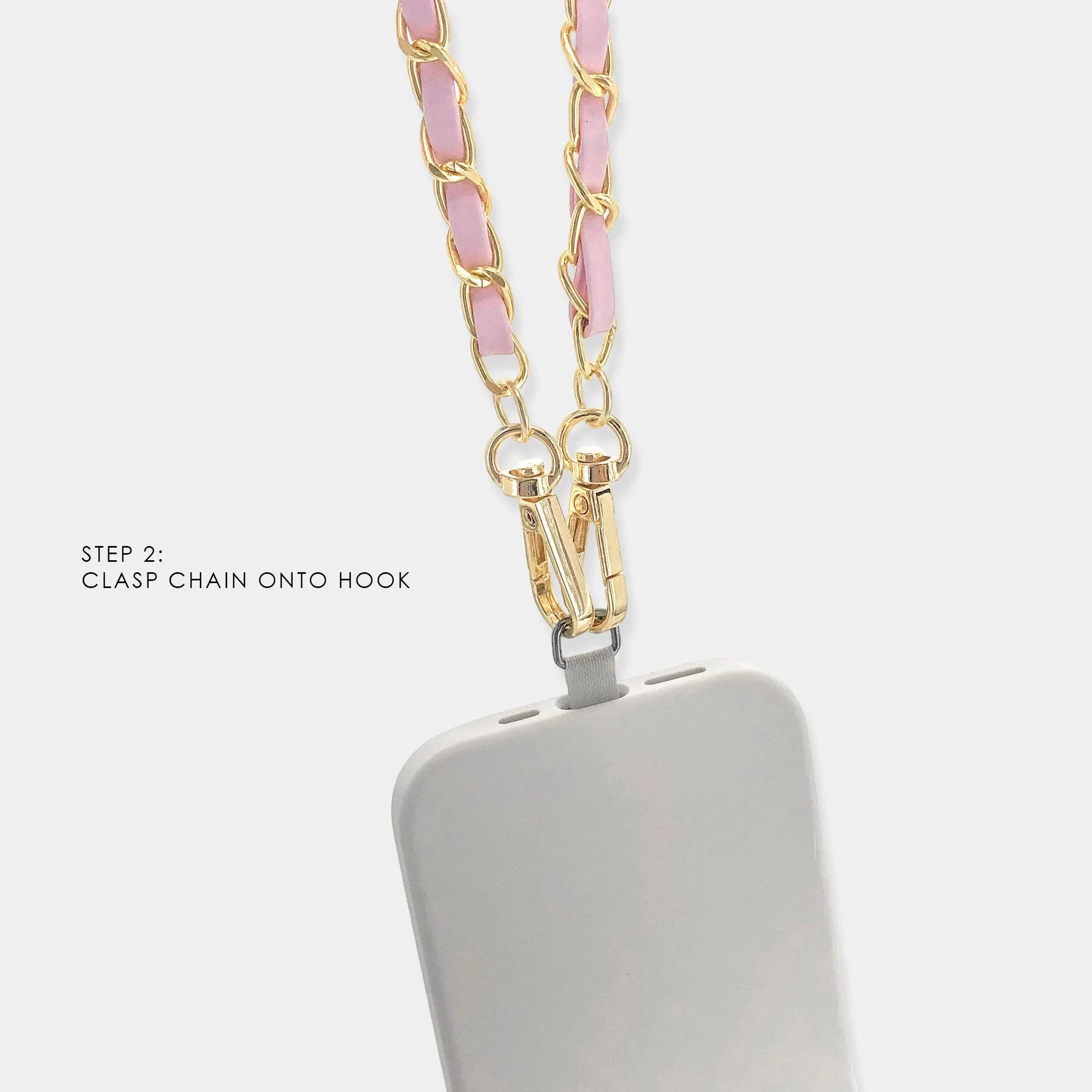 Long Vegan Leather Phone Chain