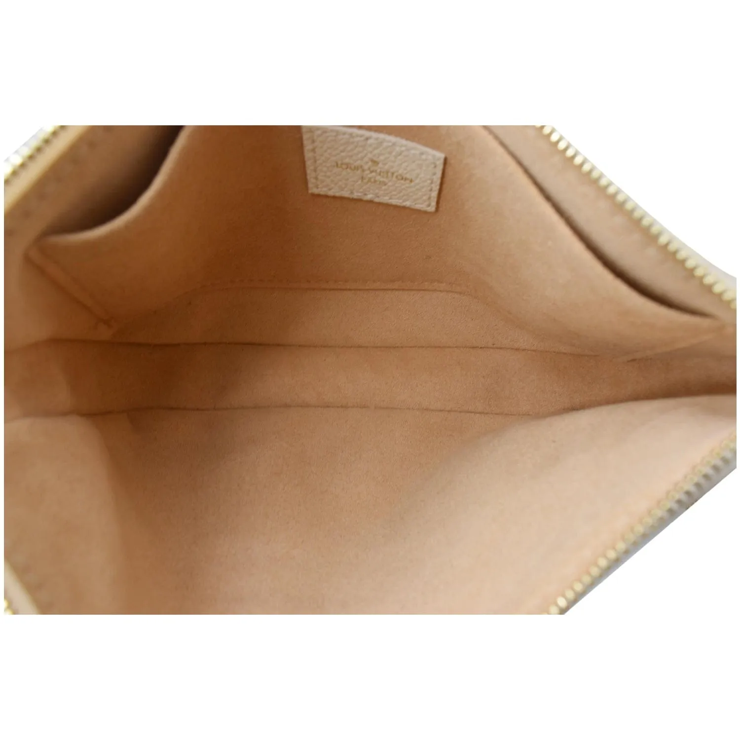 LOUIS VUITTON Multi Pochette Accessoires Monogram Empreinte Shoulder Bag Cream