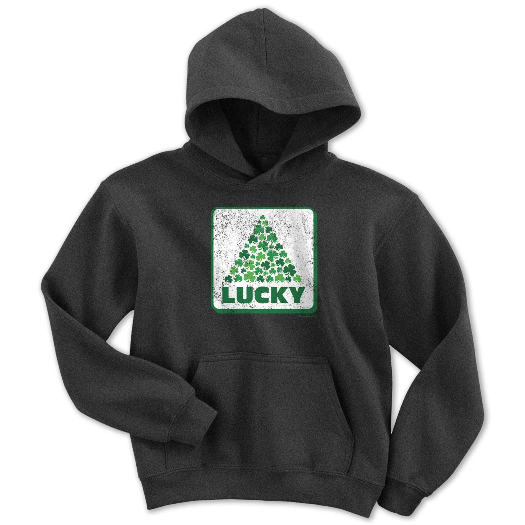 Lucky Shamrock Sign Youth Hoodie