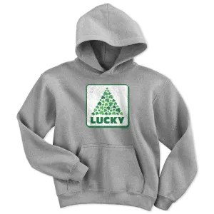 Lucky Shamrock Sign Youth Hoodie