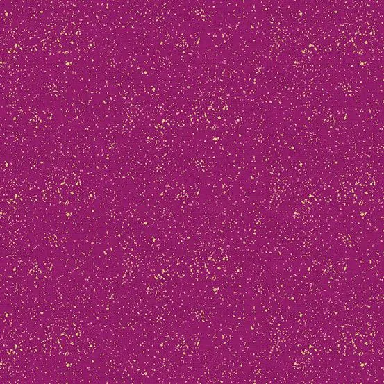 Makower Fabric | Luxe | Metallic Linen Texture | Purple