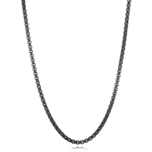 Matte Round Box Chain Necklace