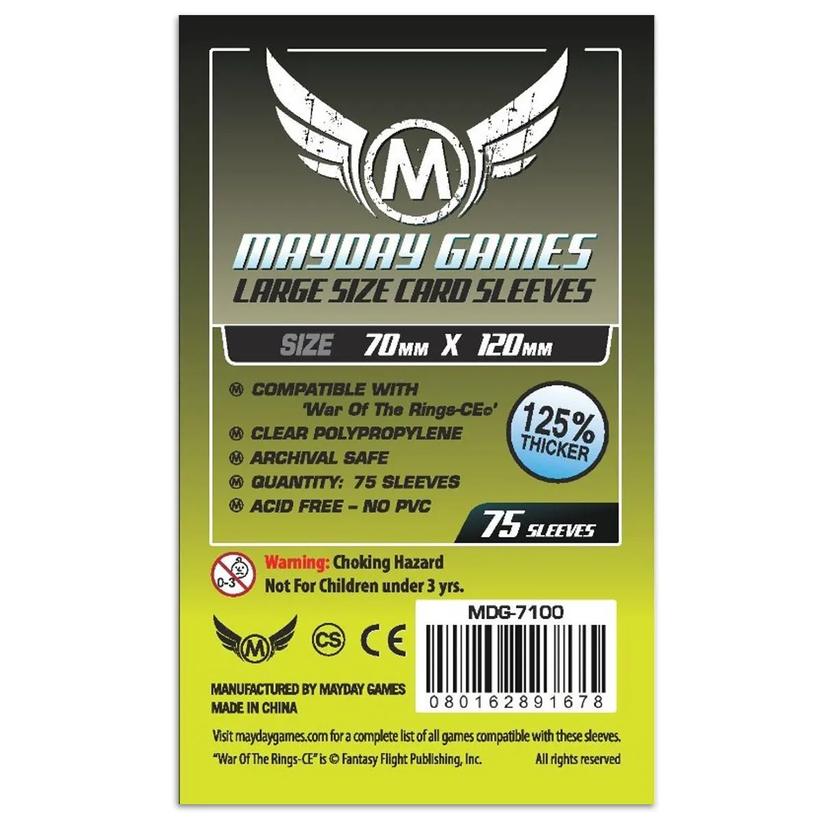 Mayday Sleeves Pack of 75 70 X 120 MM Time Stories