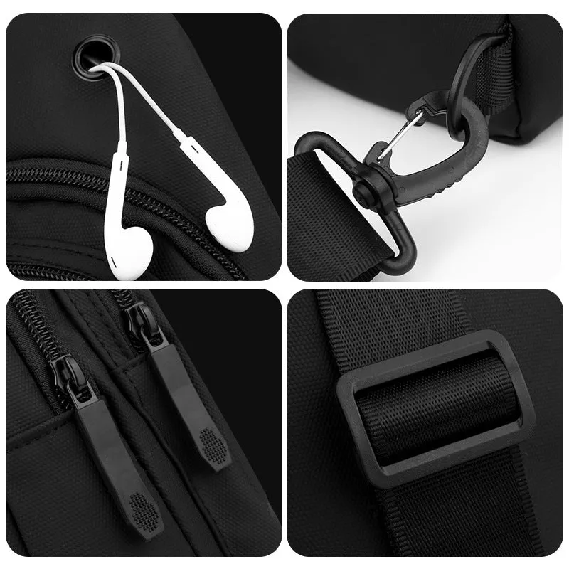 Men's Daily Versatile Simple Fashion Trend Commuter Men's Chest Bags