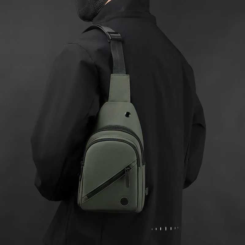Men's Daily Versatile Simple Fashion Trend Commuter Men's Chest Bags