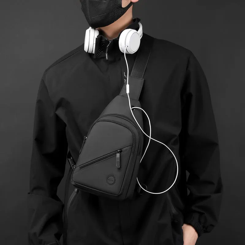 Men's Daily Versatile Simple Fashion Trend Commuter Men's Chest Bags