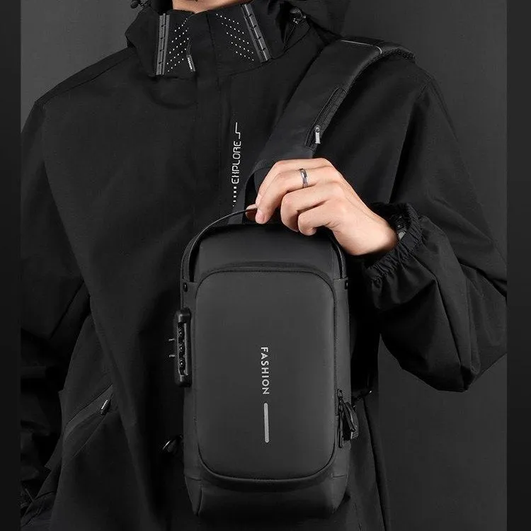 Men's Fashion New Charging Commuter Waterproof Men's Chest Bags