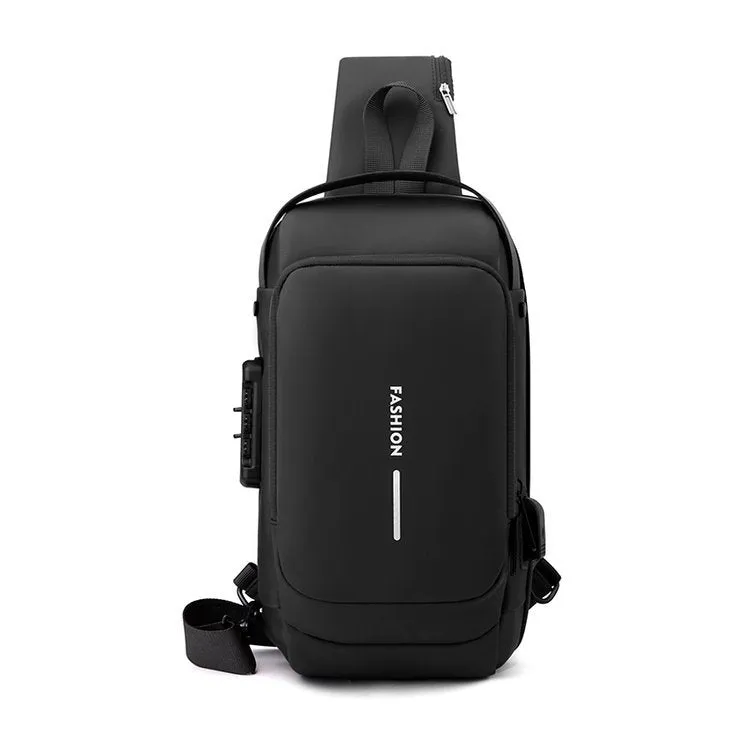 Men's Fashion New Charging Commuter Waterproof Men's Chest Bags