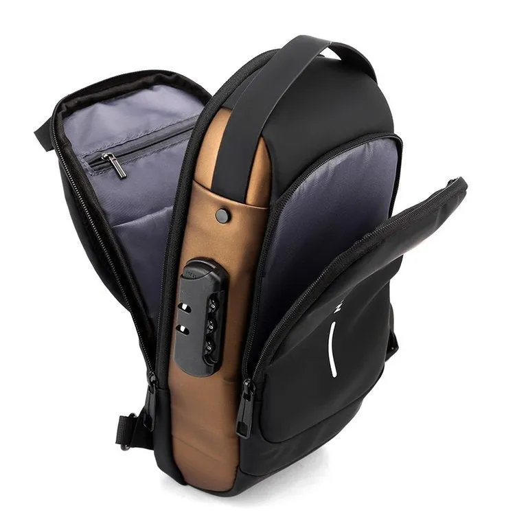 Men's Fashion New Charging Commuter Waterproof Men's Chest Bags