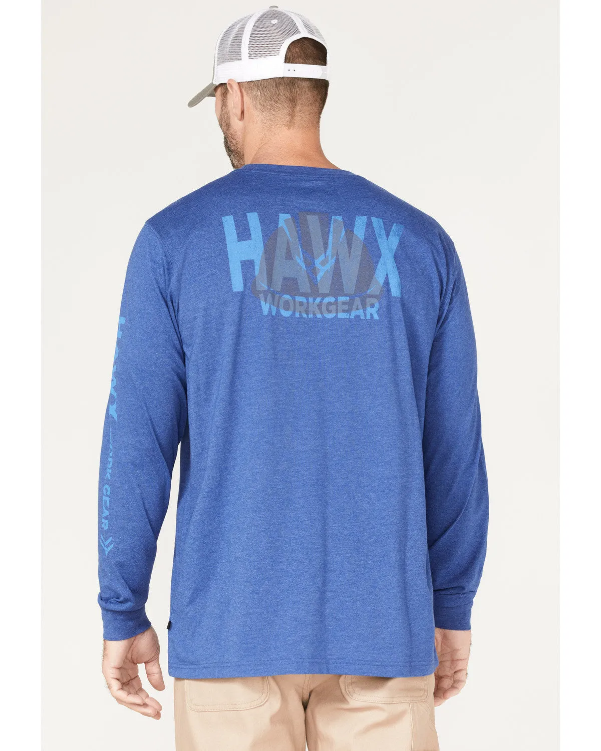 Men's Logo Graphic Long Sleeve Work T-Shirt