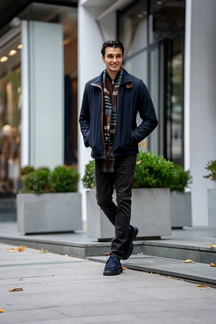 Men's Navy Blue Waterproof Coat SC-238