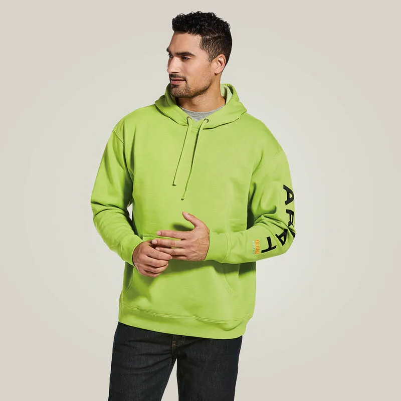 Men's Rebar Graphic Hoodie - Lime Heather/Black - 10032994