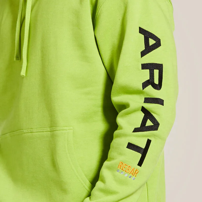 Men's Rebar Graphic Hoodie - Lime Heather/Black - 10032994