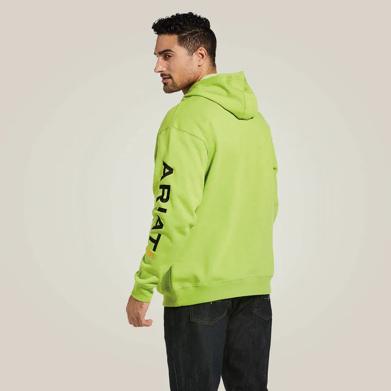 Men's Rebar Graphic Hoodie - Lime Heather/Black - 10032994
