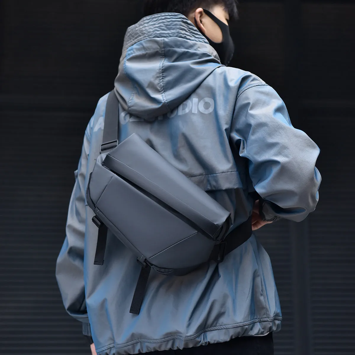Men's Trendy Riding Fashion Commute Leisure Men's Chest Bags