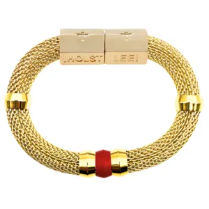 Mesh Candy Bracelet Red