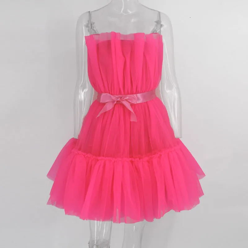 Mesh Sweet Party Evening Dress