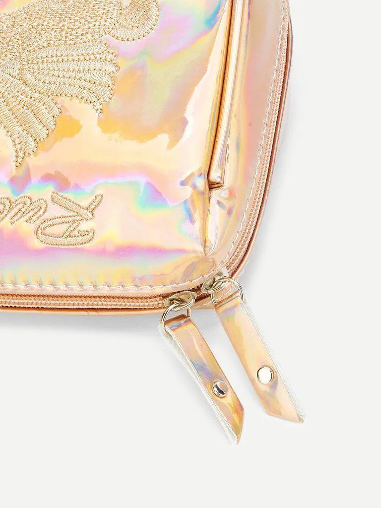 Metallic Makeup Bag