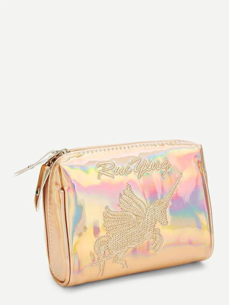Metallic Makeup Bag