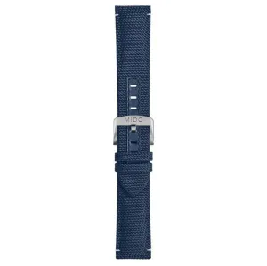 Mido Cinturino Ocean Star GMT watch and blue fabric M604017348