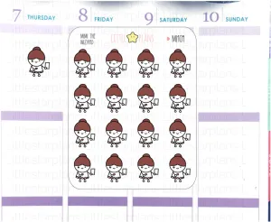 Mimi  - Cellphone, Phone Call Planner Stickers (MI104)