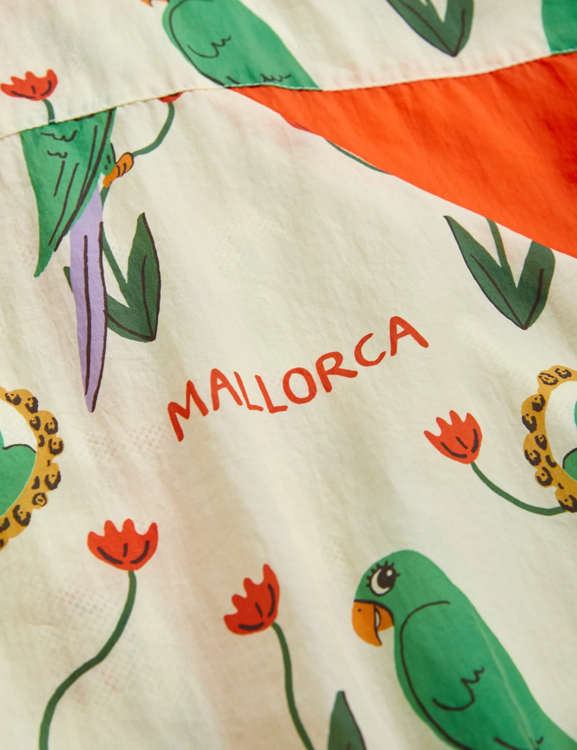 Mini Rodini | Parrots aop nylon tracksuit pants