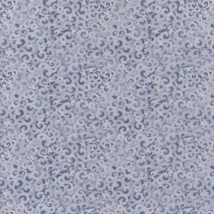 Mist Blue Gray Metallic Fabric, Item No. 23855