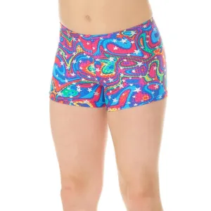 Mondor 7825 Metallic Gymnastic Shorts - Girls