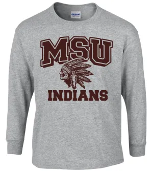 MSU Indian Long Sleeve Tees