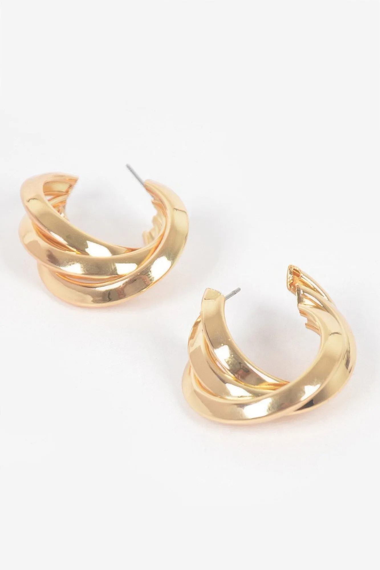 Multi Metal Small Hoop Earrings