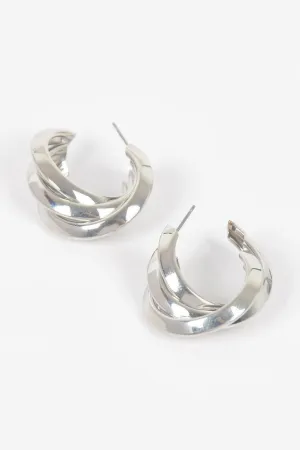 Multi Metal Small Hoop Earrings