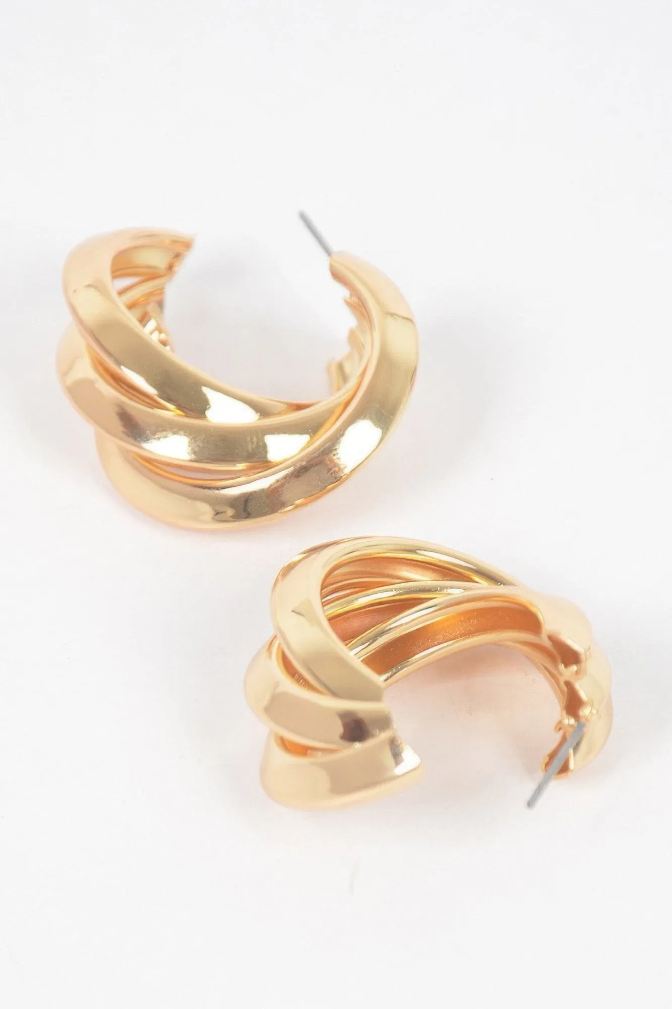 Multi Metal Small Hoop Earrings