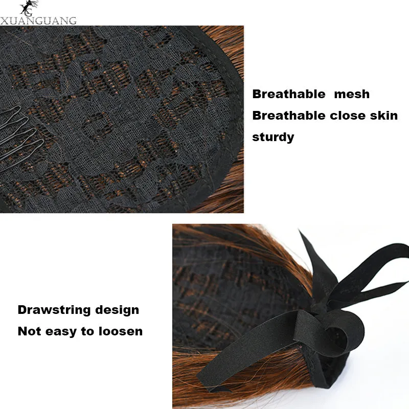 Natural Synthetic Wave Pony Tail Hair Extension