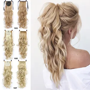 Natural Synthetic Wave Pony Tail Hair Extension