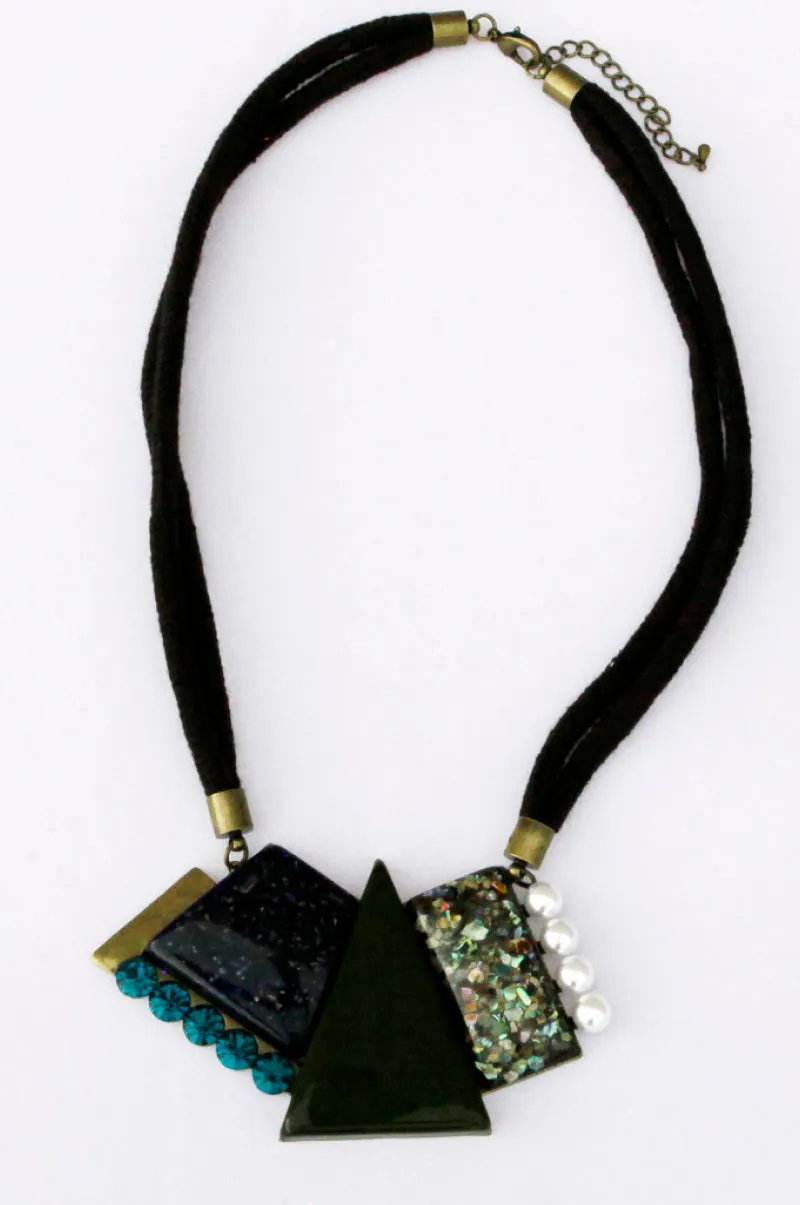 Necklace - Geometric Stones