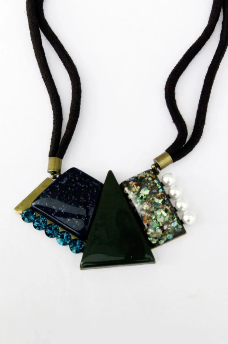 Necklace - Geometric Stones