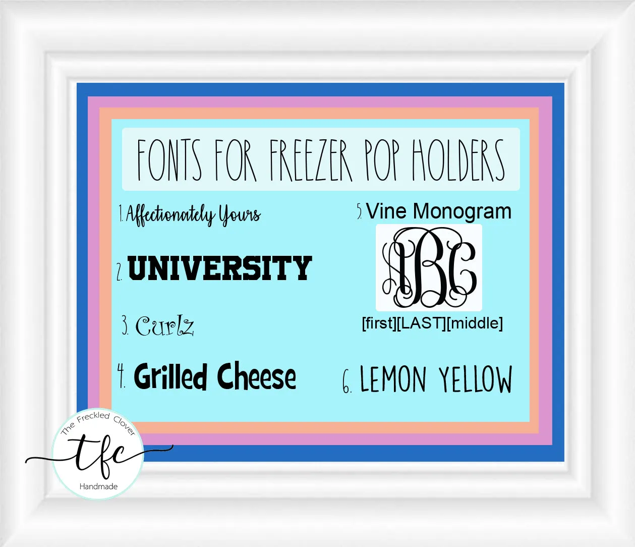 {Neoprene Freezer Pop Holders} *multiple styles