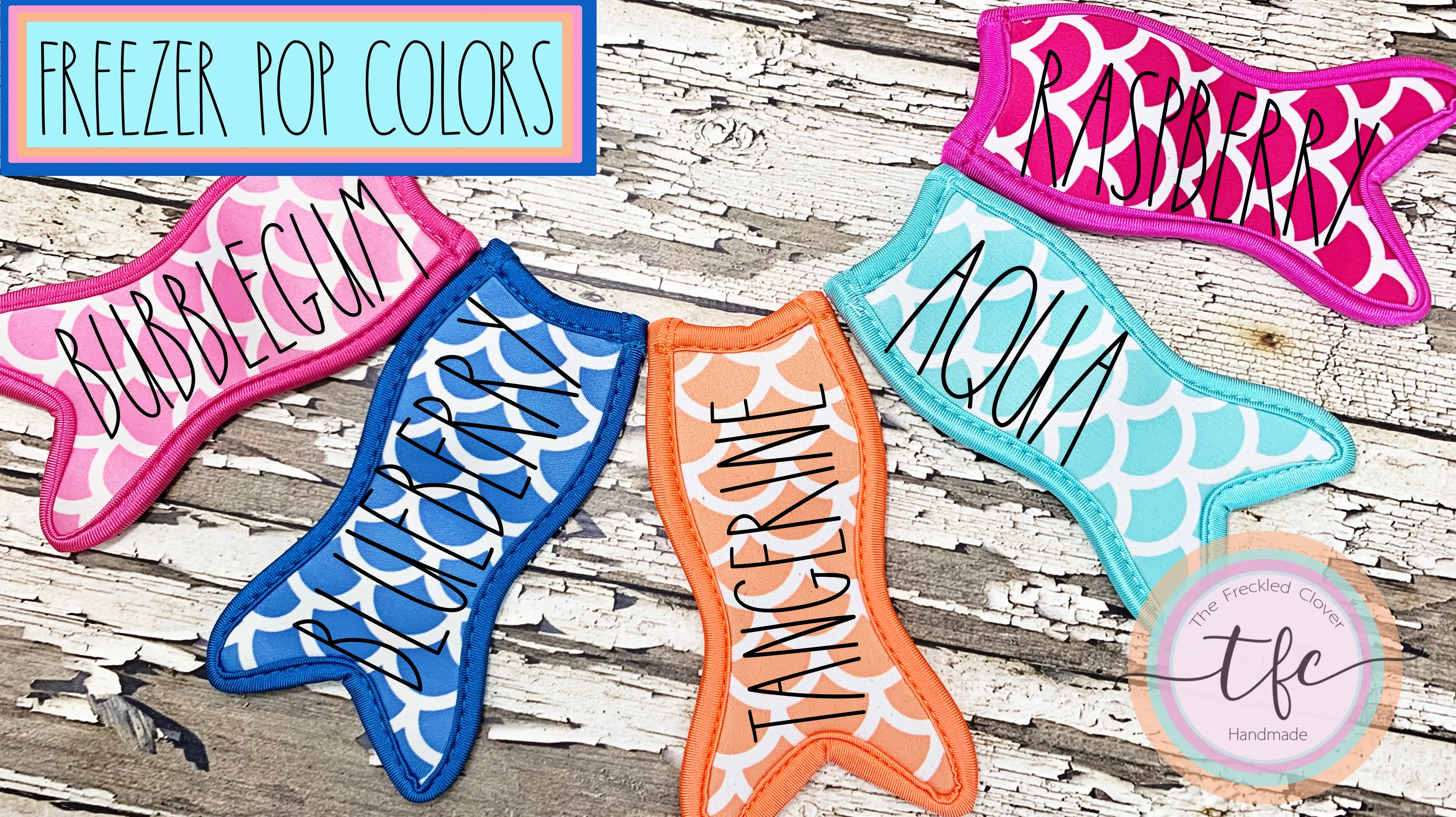 {Neoprene Freezer Pop Holders} *multiple styles