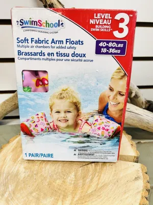 NEW Deluxe Fabric Swim Arm Bands - Medium / Large, 40-80 lbs