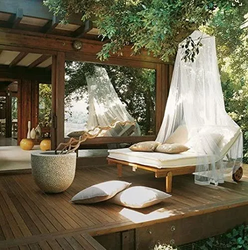 New Luxury Mosquito NET - for King to Single Size Beds Quick and Easy Installation System - Unique Internal Loop, White!